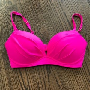 Victoria’s Secret hot pink padded bikini top